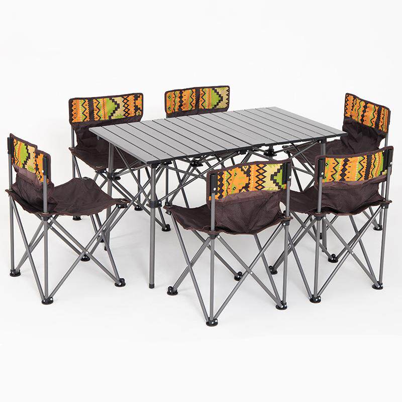 户外便式携野烧FX-7012餐桌椅驾自野外野露营烤桌子折叠轻便桌椅