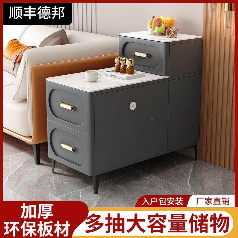 边边小桌面沙璃发几客角家用子简约桌柜移动侧边桌小子NCM玻客厅