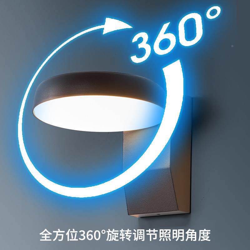 公园小区别墅庭旋led装简饰灯极浩60方形风转楼梯阳台花园院户外