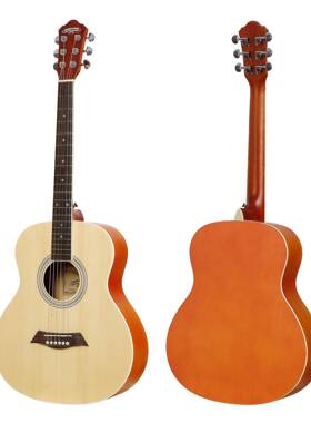 6寸行吉他迷你民谣吉他成人儿童木吉它云杉旅椴PWG木比利3椴沙木