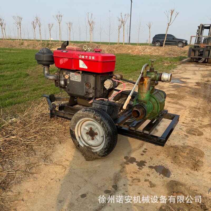 移动式柴油高压灌溉水泵机组陪进出水管园林洒水抗旱卷盘喷灌机