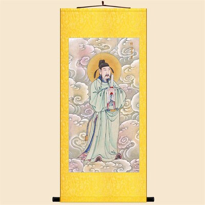 梓潼帝君画像 文运功名星宿神像画 文昌帝君图道场神像卷轴挂画