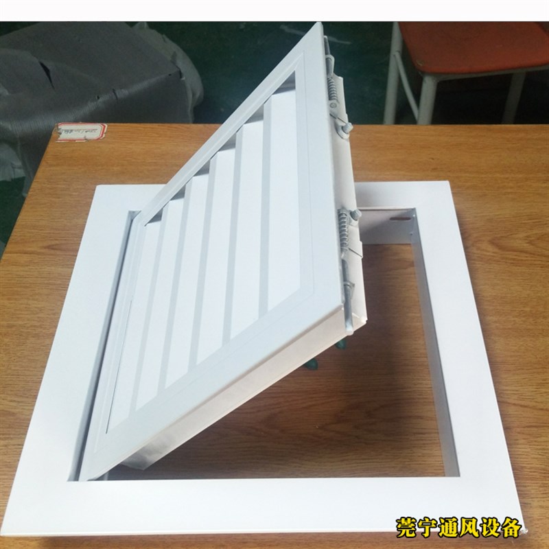 定制中央空调出风口百叶铝合金检修口门铰可开百叶窗过滤网回风口