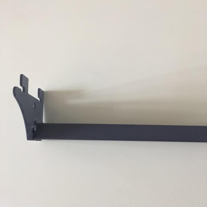 可调节横梁方管灰色白色加厚超市货架附件便利店横杆 横杠卡 挂钩