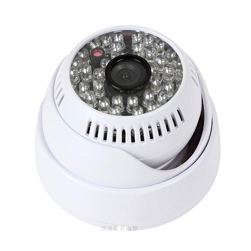 00线高清监控摄像头广角半球2.1mm室内模拟探头监控器红外夜视