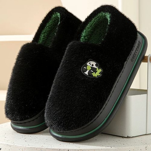 包跟棉拖鞋男冬季室内家居2025新款厚底踩屎感毛绒保暖棉鞋女冬天