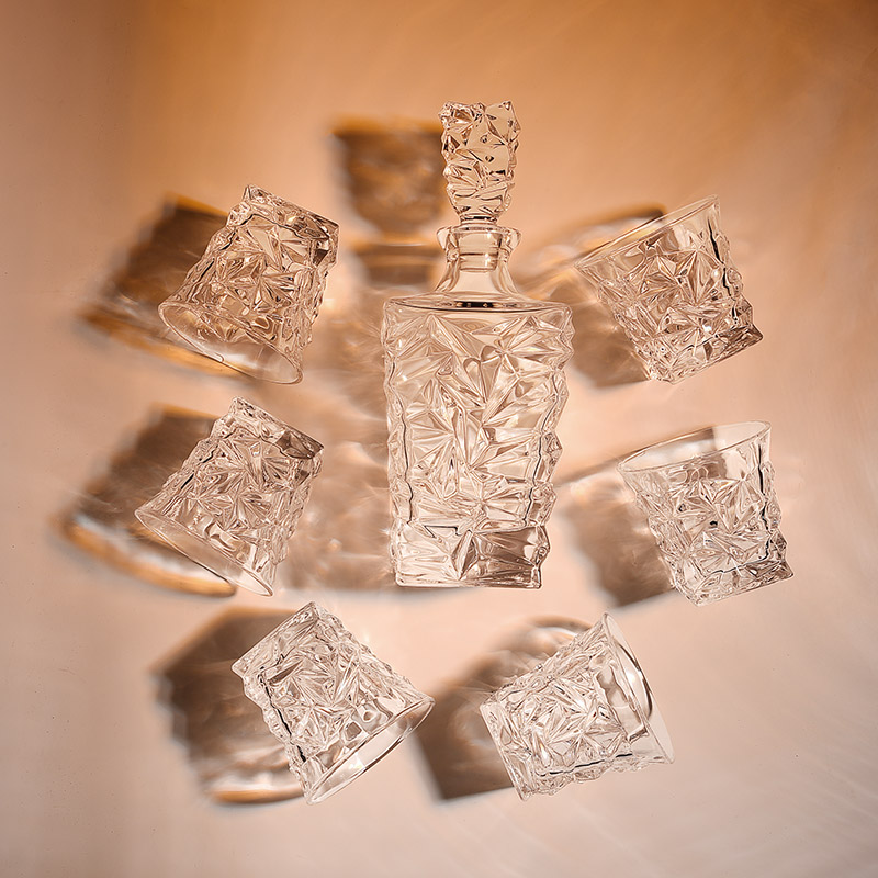 欧式威士忌酒杯装家用水晶玻璃高档洋酒杯子创意酒瓶酒樽啤酒杯