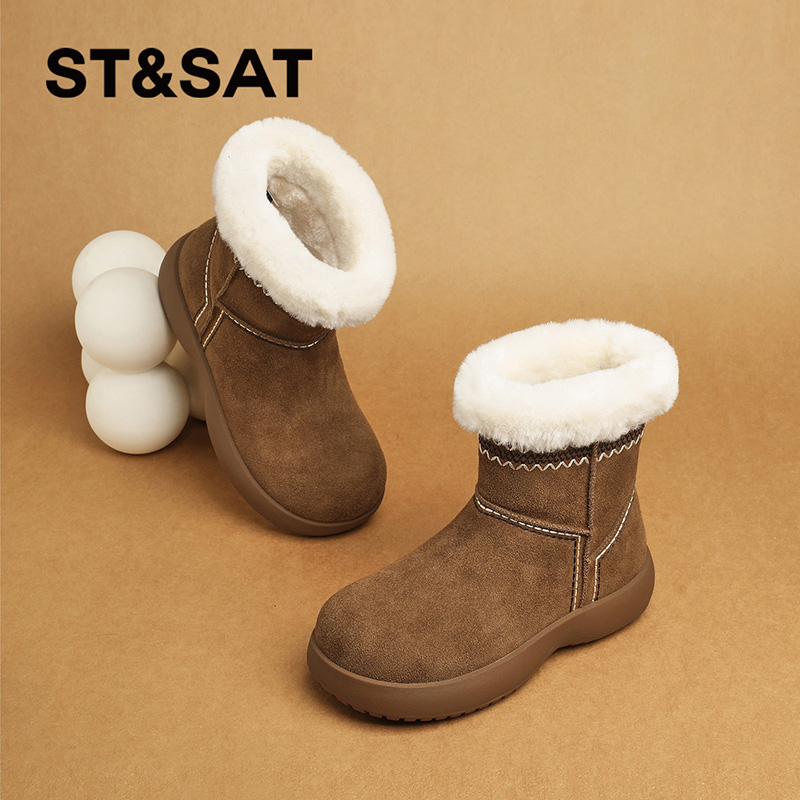 星期六厚底雪地靴女2025新款