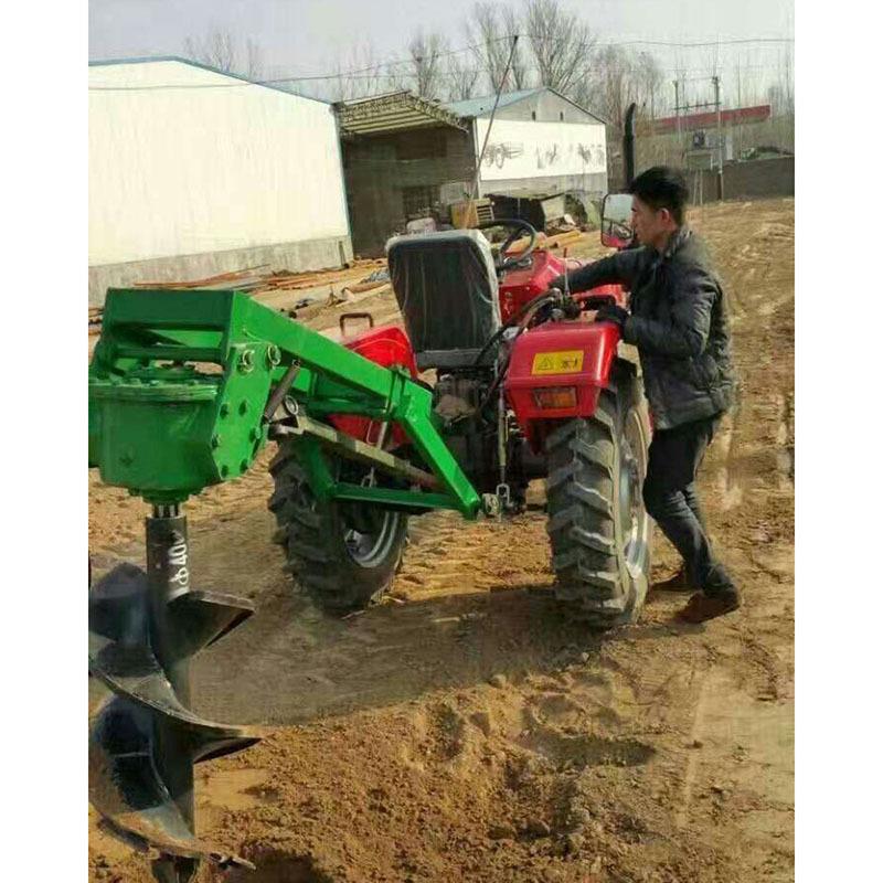 小型植树拖拉机钻孔机 大马力植树挖坑机 小型拖拉机挖坑机器