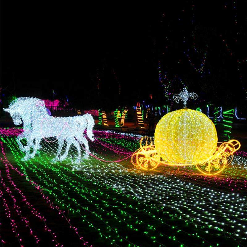 户外LED圣诞亮化造型灯装饰街道灯创意图案马车造型灯