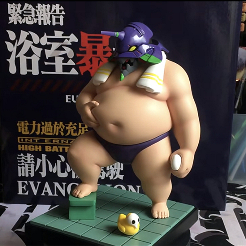 潮汽车摆件肥宅初号机高达模型车载个性公仔玩偶装饰品主机壳男