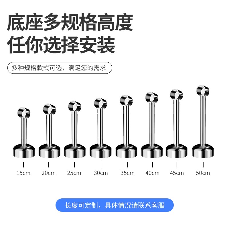 32mm阳台晾衣架家用顶装固定式晾衣杆30不锈钢凉衣捍晒衣杆防风