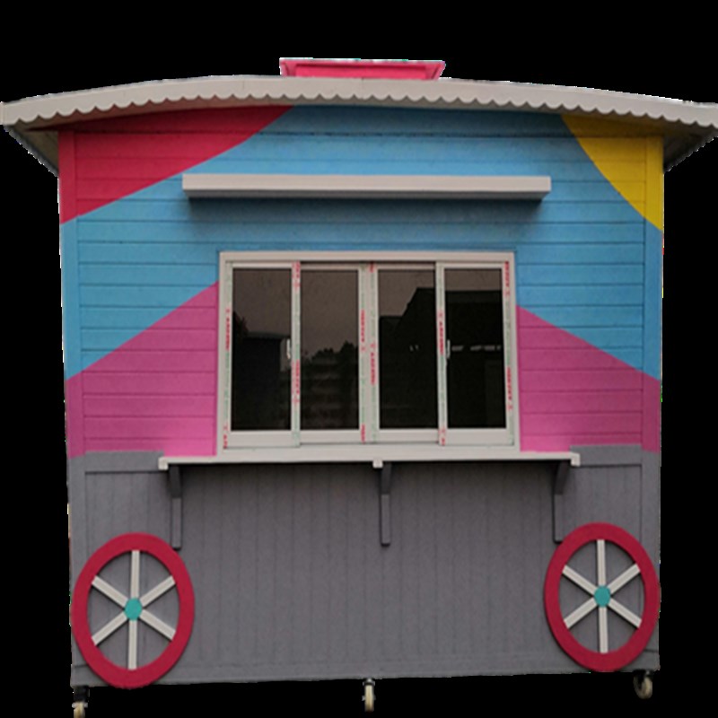 防腐木碳化木移动组装小木屋设备房储藏室岗亭公园广场售货亭庭院