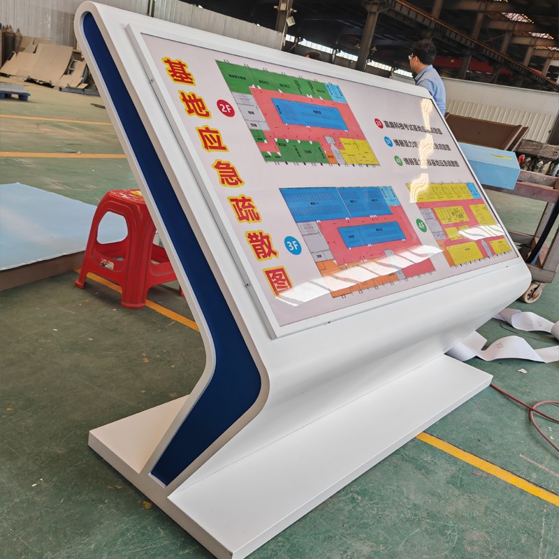 商场导视台工业园区斜面落地导视牌导向指示牌楼层索引室内导示图