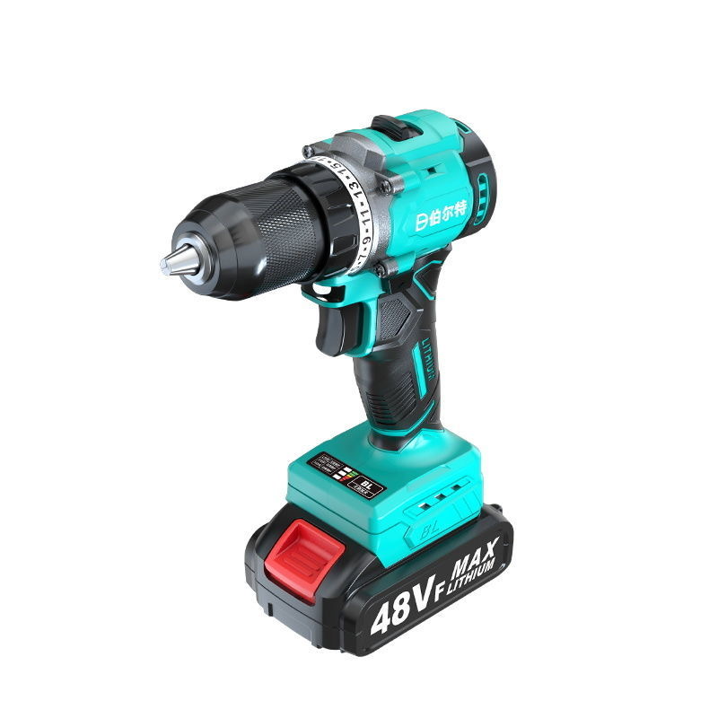 伯尔特无刷锂电钻充电式手钻棘轮夹头手枪钻多功能家用电动螺丝刀