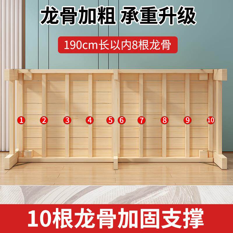 床实木折叠床拼接床童加宽床加长松LHZ木架儿单人小床可可定床边