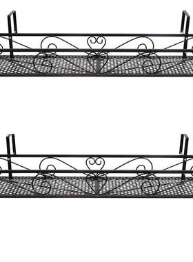 欧式铁艺阳台挂式铁多肉植家物架、阳台装饰架厂XST直销量大从艺