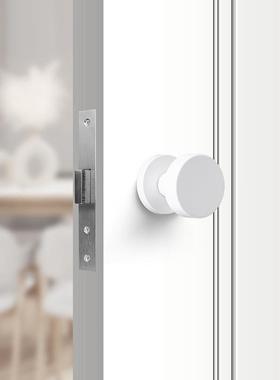 隐形门锁面暗门隐锁藏KR-YXM08用门密室锁带微型小钥匙孔黑色专金