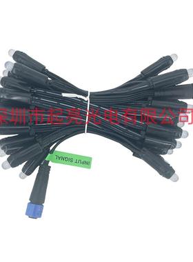 LED灌胶全彩外露灯串281防1水断点续传1FBP2V诞灯穿孔发光招圣牌