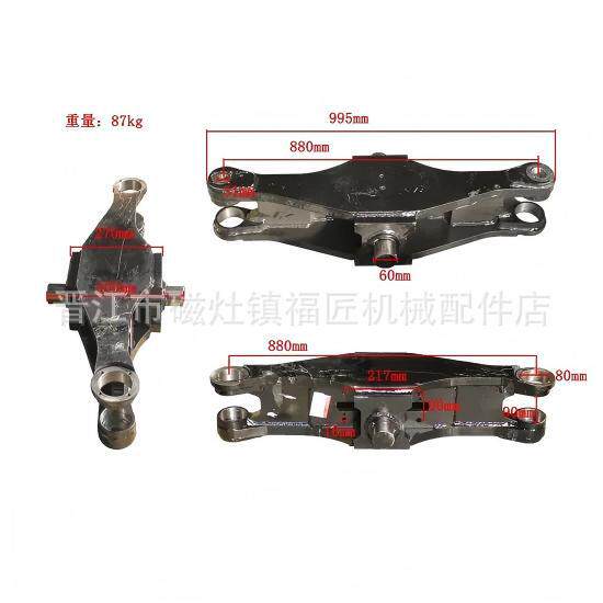 转向桥体柴油叉车配件维修件羊角厂家直销比亚迪4-5T 13281056-00