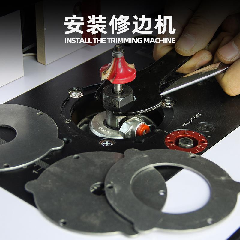 GD7开09修边机倒装升铣降角底座木工桌电木倒修边小锣机榫工YPS作