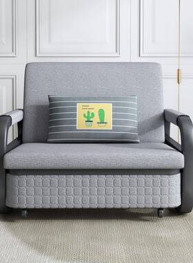 可折沙发床两用金属多PGL收纳功能沙发床单人现代叠简约f布艺soab