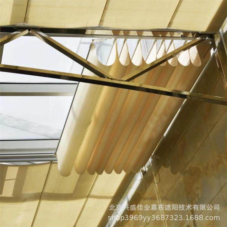 大同酒阳光房xs-9顶遮天棚店帘-幼儿园阳电动遮阳帘-别墅阳光隔热