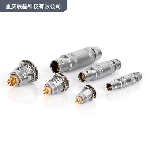 兼容Sl375e列mo雷莫系同轴圆形金属半月型航空插锁头推拉自连接器
