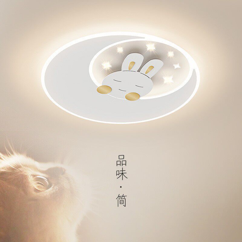 新款led儿童房吸顶灯现代简约创意房间灯具网红男女孩护眼卧室灯