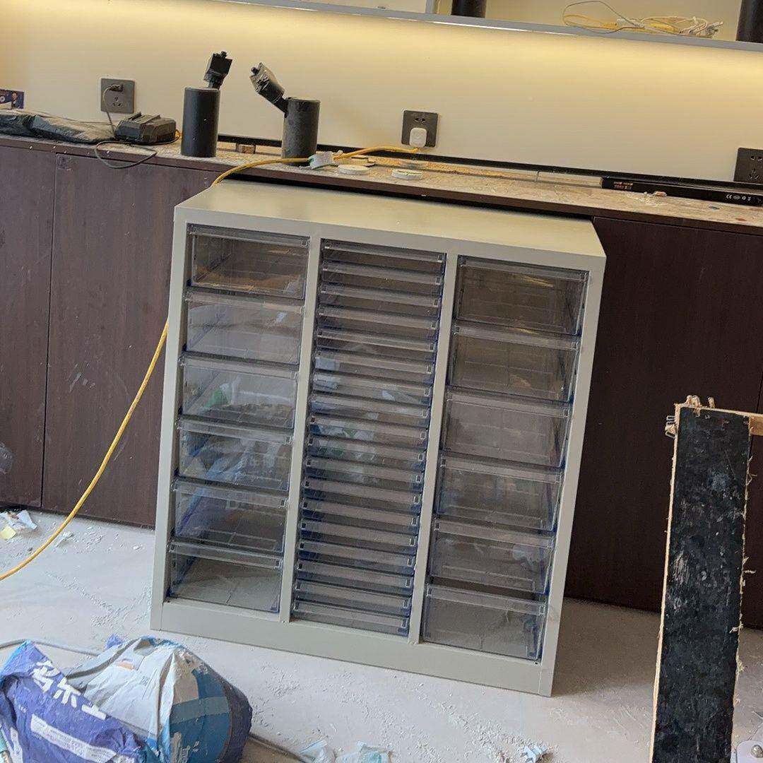 料A4资文件柜甲收美纳厂家直供甲油胶柜抽屉式储物柜烘焙磨具柜财