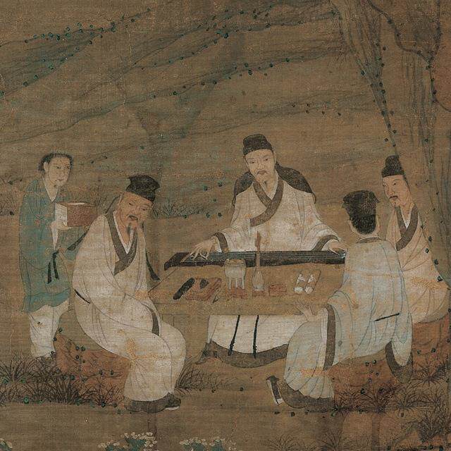 景周臣香山九图古名家书法FOG山水人物风代画复制品艺术老微喷装