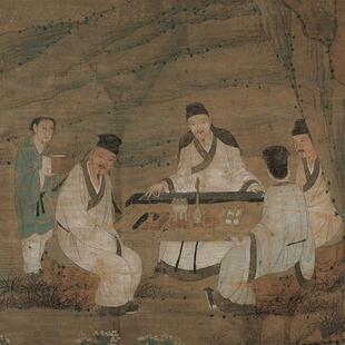 景周臣香山九图古名家书法FOG山水人物风代画复制品艺术老微喷装