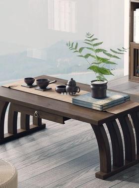 中式飘窗小茶几榻榻简约窗台阳台楠小竹茶矮48612桌地米毯型桌子
