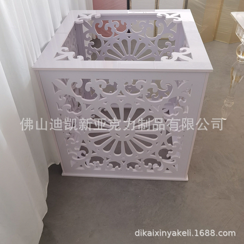 婚礼舞台布置背景新款雕刻PVC婚礼婚庆布置装饰亚克力背景