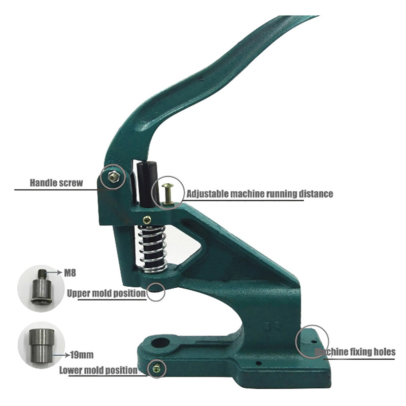 831/33/55金属纽扣四合扣打扣机安装工具机器手动模具扣子按扣