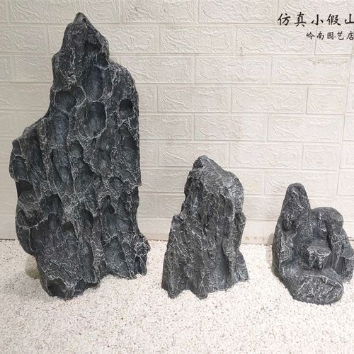 仿真假山石玻璃钢仿真石头园林景观橱窗展厅走廊店铺布景装饰道具