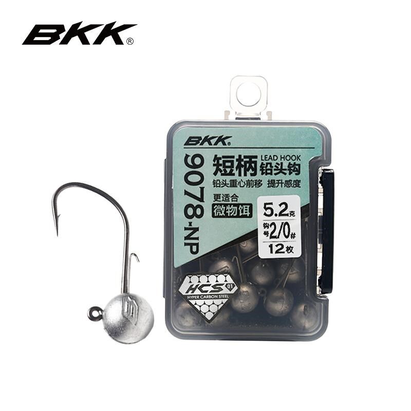 bkk加强铅头钩9078宽腹短柄圆形压铸内德钩黑坑路亚软饵钩大钩门