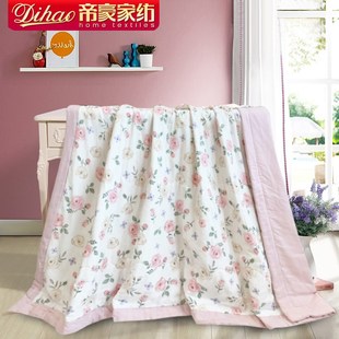帝豪家纺 可水洗棉花被双层纱空调被单人双人空调被夏凉被