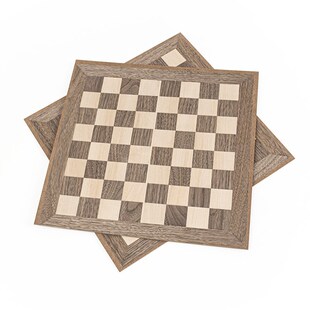 木皮坞天然国际象棋棋盘纯实木木板棋盘胡桃木棋盘木板可