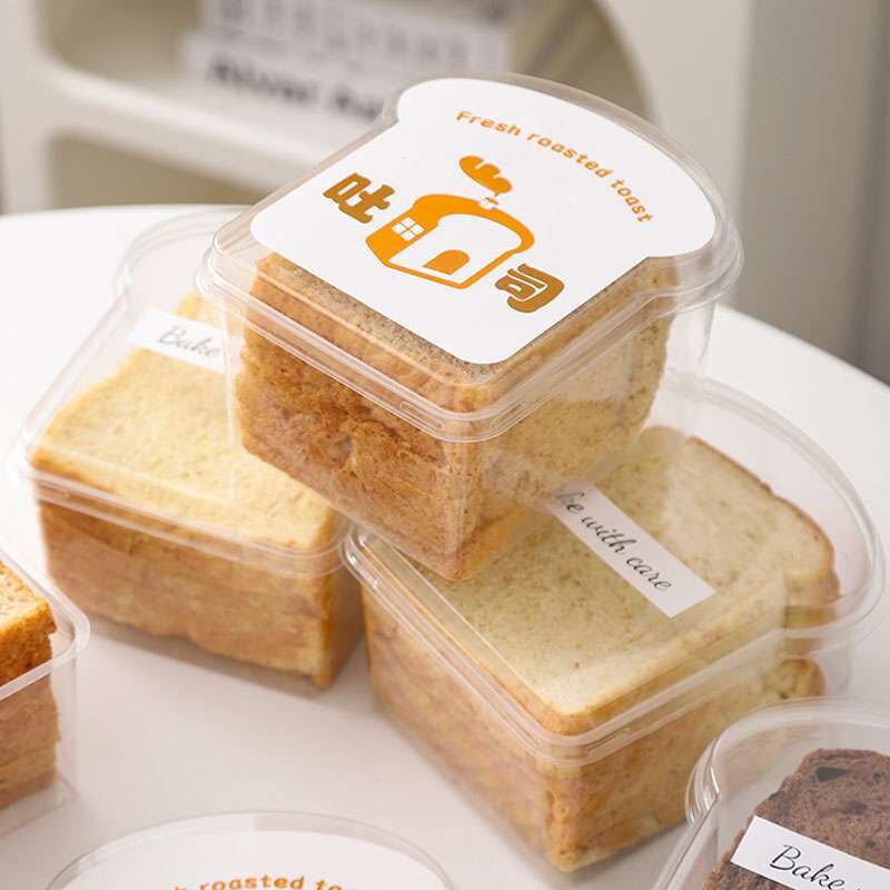 吐司包装盒切片面包厚切小餐包甜甜圈透明一次性烘焙西点打包盒子