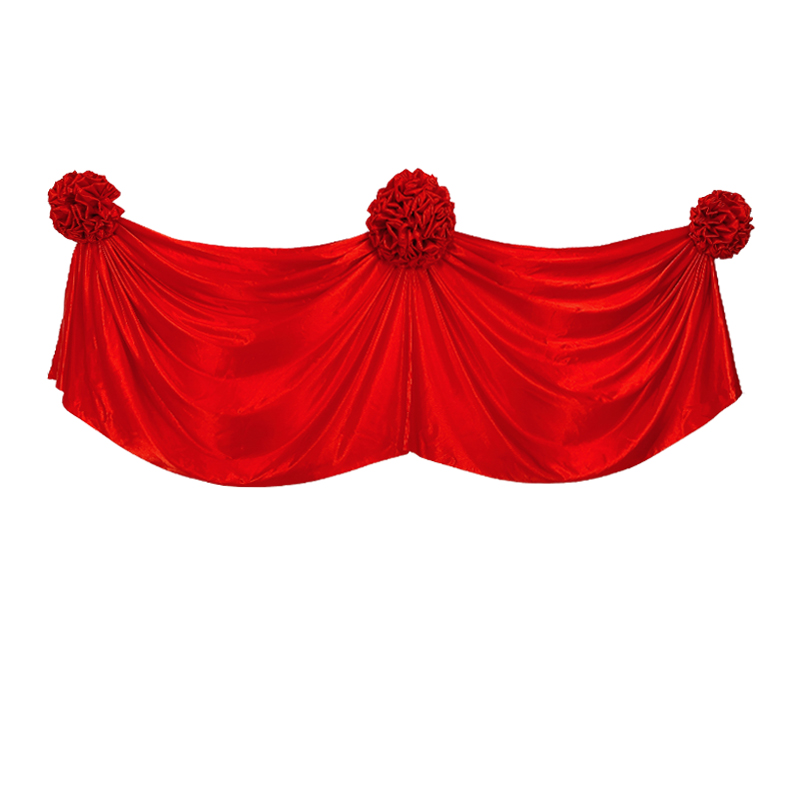 定制开业揭幕红布花球揭牌仪式红布牌匾招牌红绸布雕塑大红揭幕布