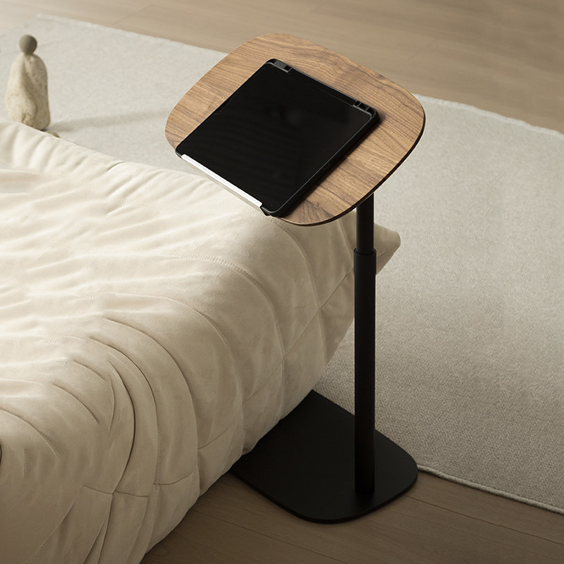 优赞可升降电脑桌笔记本支架家用实木书桌子多用途床上床边小茶几