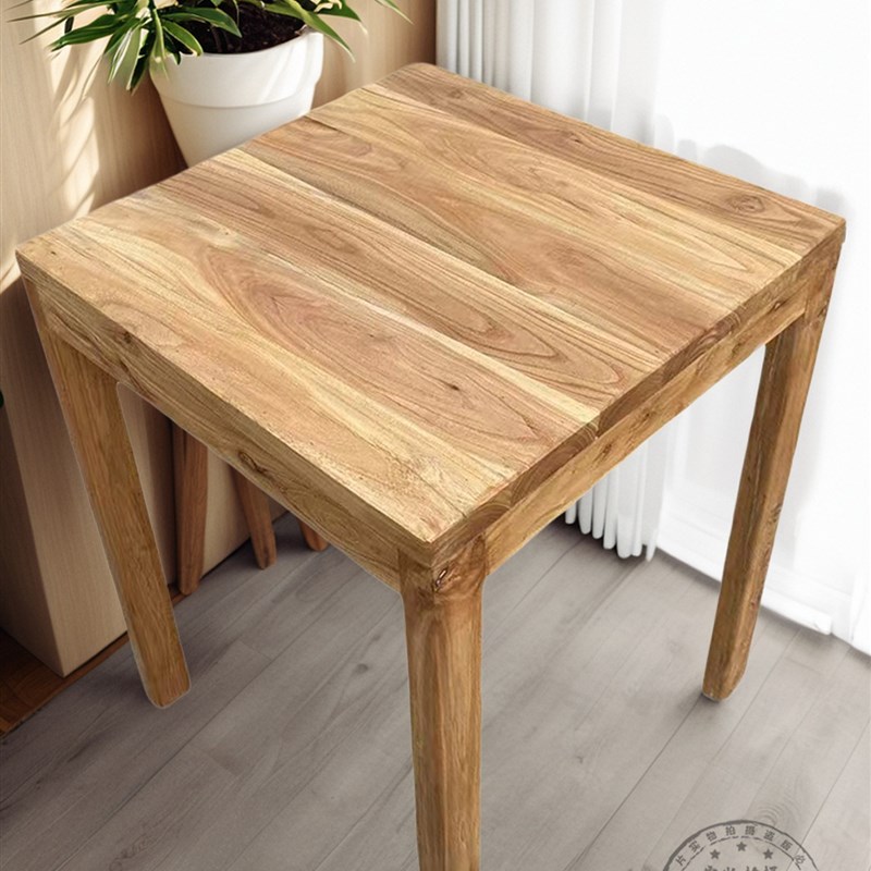 老榆树餐桌漫画咖啡馆餐厅酒馆米线店古董原木桌子覆古风格商业实