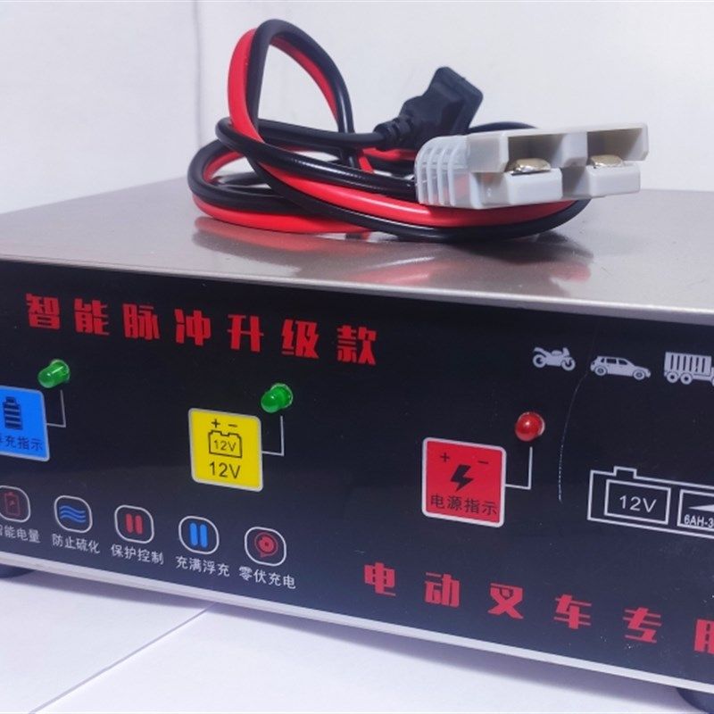 电动叉车堆高车升高车专用充电器全自动充电机汽车电瓶充电