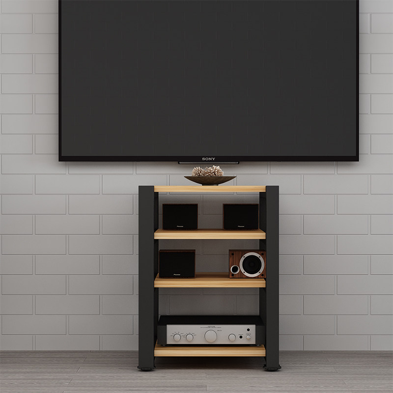 功放柜功放架功放机柜音响架234层音响器材架实木KTV金属铁影院