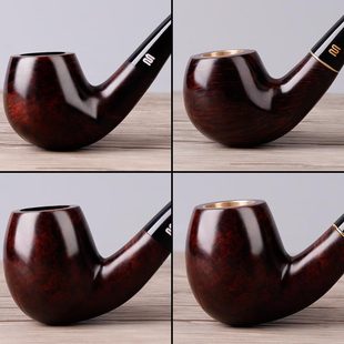 石楠木烟斗男士带过滤老式实木烟锅旱烟斗烟袋锅烟丝烟杆烟嘴配件