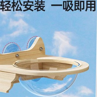 吸盘猫爬架窗户玻璃上墙悬挂式猫窝猫咪吊床猫树一体太空舱猫吊床