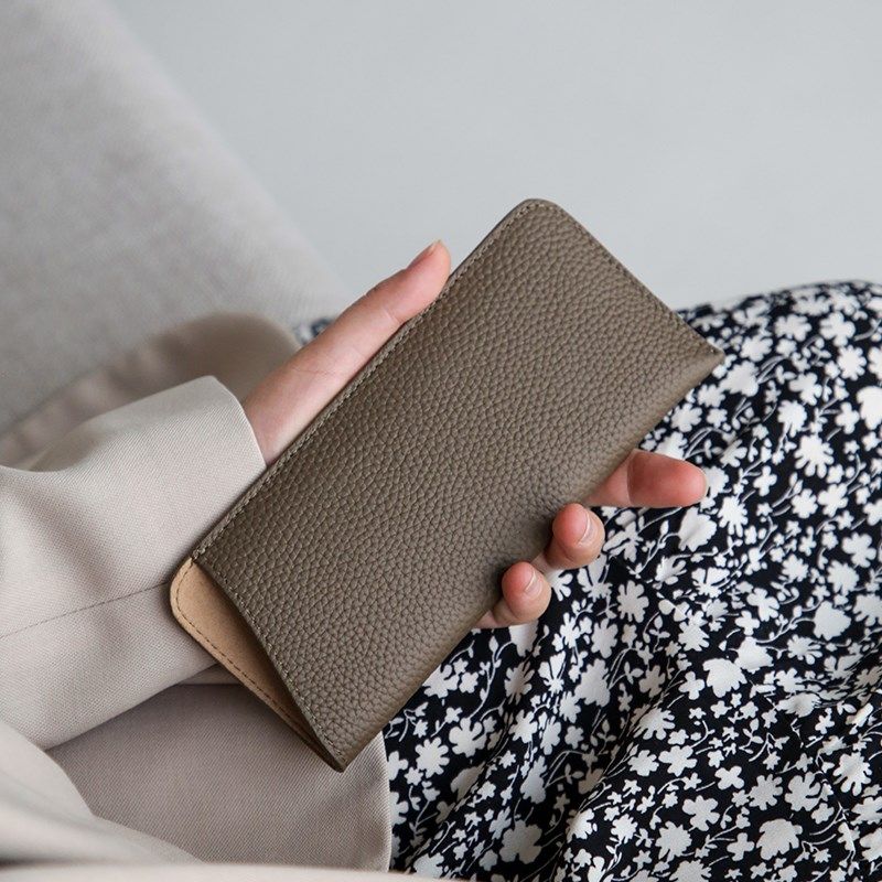 真皮眼镜套头层摔纹牛皮近视镜墨镜老花镜素雅便携收纳轻薄收纳包