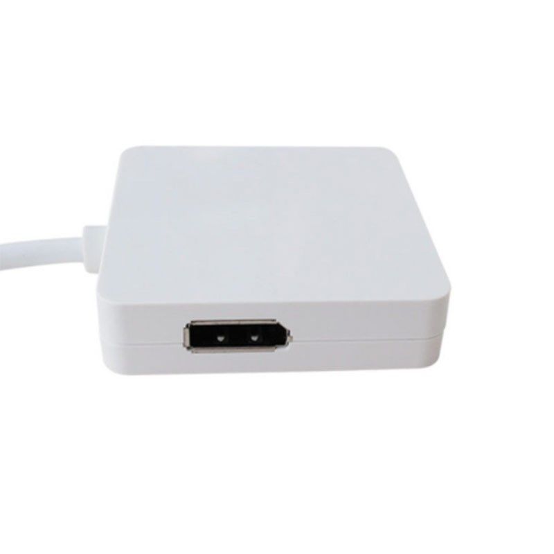 mini dp转dvi/HDMI/DisplayPort转接线迷你dp三合一转换线一拖三