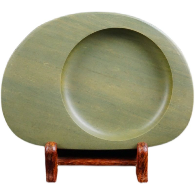 砚台端砚正宗广东肇庆天然原石实用简约绿端8寸10寸